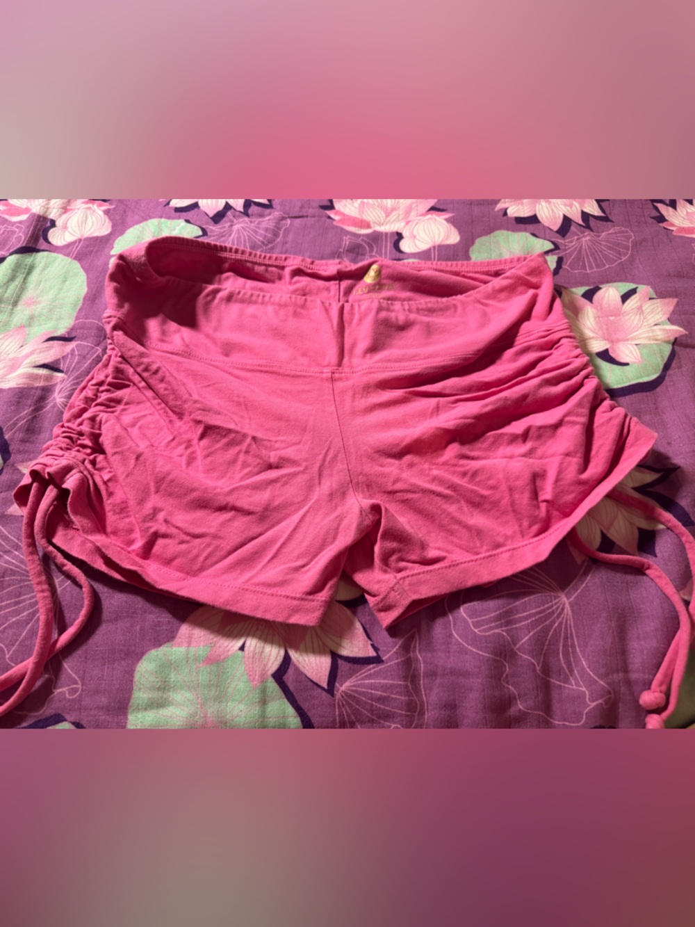 Lily Lotus Hot Pink Athletic Shorts